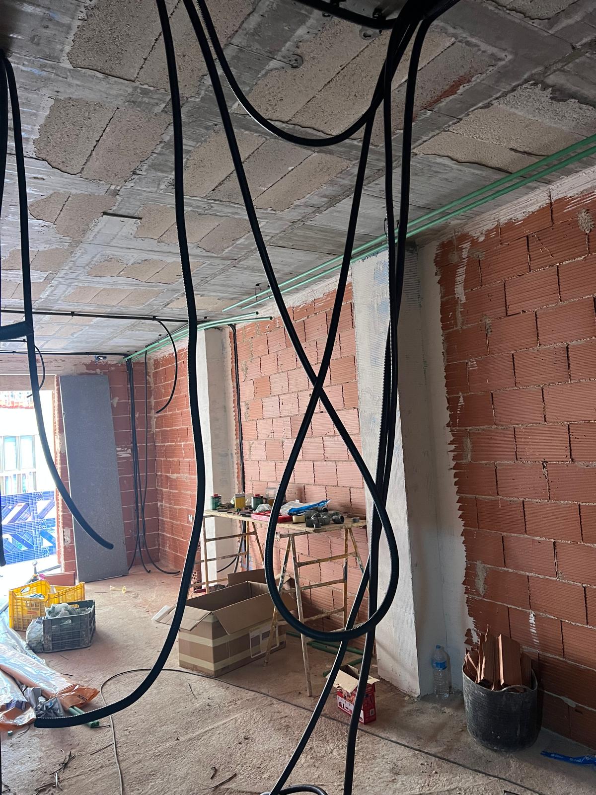 ELECTRICAL AND PLUMBING INSTALLATION WORKS ARE BEING CARRIED OUT THROUGHOUT THE HOUSE.