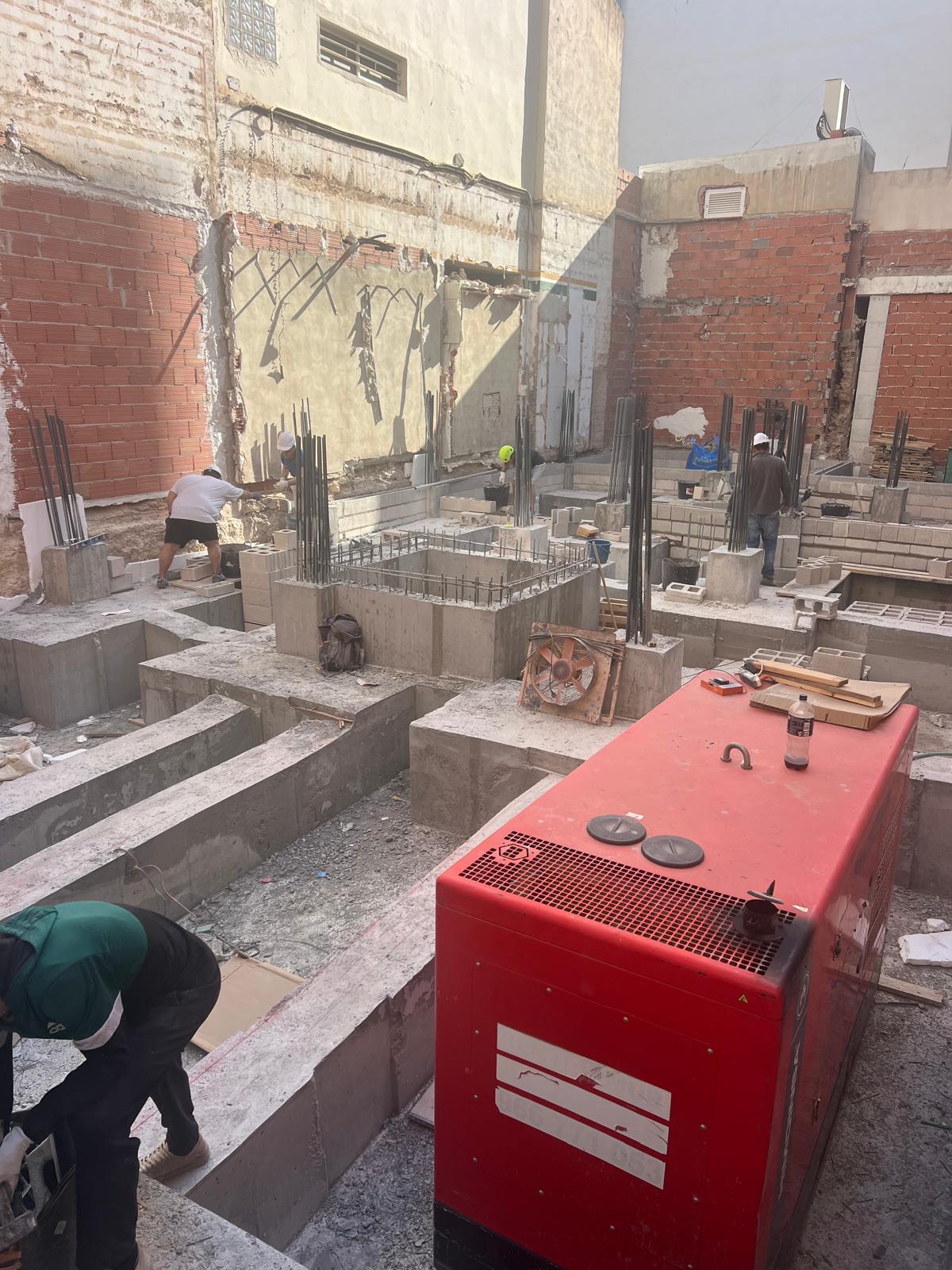 FINISHING THE FOUNDATION CONSTRUCTION